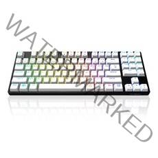 마이크로닉스 PRO 게이밍기계식 RGB 적축, 텐키리스, MANIC EX89, 블랙 + 화이트