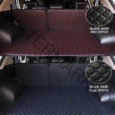 방수 트렁크매트 QM3 QM5 QM6 가죽 풀세트, 블랙원단 화이트스티치