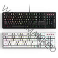 마이크로닉스 MANIC EX580L 게이밍 기계식 키보드 화이트, 화이트 갈축