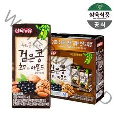 삼육두유 검은콩 호두와 아몬드 두유, 190ml, 16개