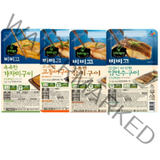 [에이브쇼핑] 비비고 생선구이 4종 모음 (고등어 삼치 가자미 임연수), 1세트