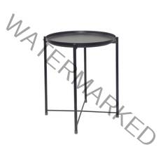 코끼리리빙 다용도 사이드 원형 분리 카페 티테이블 KCT-4252, 블랙