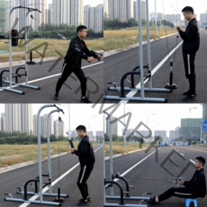 케이블푸쉬다운 랫풀 렛풀 다운 등근육강화운동 가정용 로잉 시티드로우 크로스오버 머신 그립, 옵션10 세트 1P