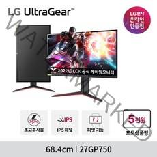 LG전자 27GP750 27인치 게이밍모니터 240Hz 울트라기어 IPS HDR10, 블랙+레드/크기 없음/수동입력코드/블랙