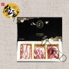 올리스키친 한돈 선물 세트 1등급 돼지고기 선물세트 삼겹살 + 목살 + 안심 1SET, 2구 선물세트 (삼겹살+목살)