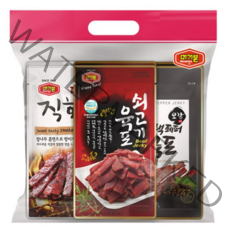 머거본 육포 6봉 세트 (쇠고기 육포 25g 2p + 달콤한 직화 육포 20g 2p + 오감 블랙페퍼 육포 25g 2p), 2세트