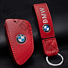 [국내/당일] BMW 키케이스 키홀더 키링 가죽 악세사리 신형 스마트키 3시리즈 5시리즈 7시리즈, 레드