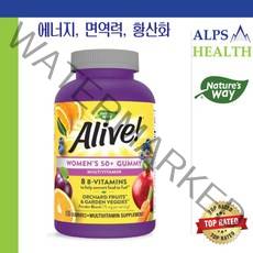 네이쳐스웨이 얼라이브! 우먼스 50+ 멀티비타민 130 구미 / Nature's Way Alive! Women's 50+ Multi-Vitamin Exp. 03/24, 1개