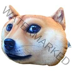 삼에스 X-DOLLS 3D 차량용 목쿠션, XD101T (DOGE시바견)