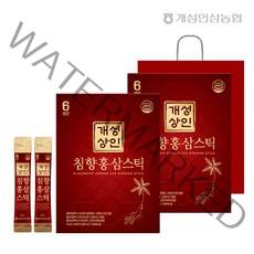 개성상인 실속형 대용량 침향홍삼스틱 10ml x 100포 x 2박스 전용쇼핑백 개성인삼농협, 단품, 단품