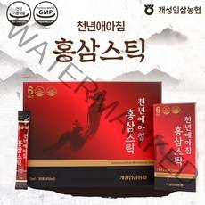 [개성인삼농협] 천년애 아침 홍삼 스틱 15ml 30포 부모님 생신 설날 명절선물, 1, 15ml X 30포