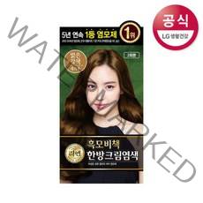 리엔 흑모비책 크림 염색 밝은갈색