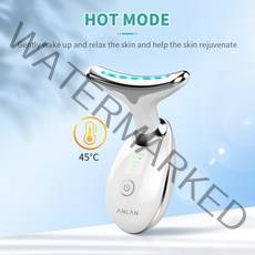 갈바닉 마사지기 홈쎄라 얼굴 마사지기 아쿠아필링기 anlan neck face beauty device 3 색 led 광자 치료 피부 조임 이중 턱 주름 방지 스킨 케어 도구