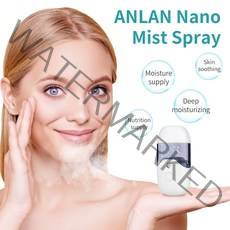 갈바닉 마사지기 홈쎄라 얼굴 마사지기 아쿠아필링기 휴대용 페이셜 분무기 face steamer spa nebulizer usb mini spa facial steamer 가습기, 하얀