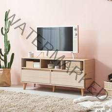 장인가구 헤렌 거실장 1200 TV다이 M, 메이플화이트
