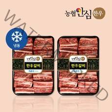 [농협안심한우] 국내산 1등급 한우 찜갈비 800g, 1팩, 1.6kg (800g X 2팩)
