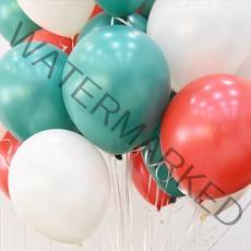 파티해 천장장식 펄풍선(헬륨효과)세트-크리스마스 3색세트