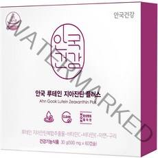 안국건강 루테인 지아잔틴 플러스 영양제, 60정, 1개