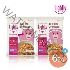 [라이틀리] 벨리곰 참치김치/매콤해물 곤약볶음밥 250g x 6개, 선택:벨리곰 참치김치3개+매콤해물3개