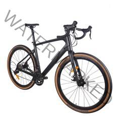 트랙MTB 풀카본 자전거 입문용 자전거 2023 년 신제품 자갈 자전거 자전거 디스크 브레이크 탄소 섬유 자갈, 01 black color_01 48cm