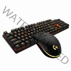 HACKER K590 축교환 LED 적축 + 로지텍 G102IC 기계식 유선 키보드 마우스세트