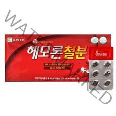 종근당건강 헤모론철분 60캡슐 부족증상 철분제 효과, 1박스