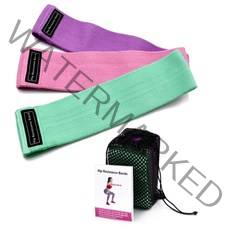 INNOI 힙딥밴드 스쿼트 힙업 브릿지 중둔근 하체근력강화 허벅지 홈트 탄력 엉덩이밴드, 핑크