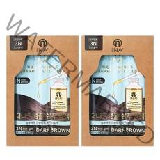더나플러스 5분 간편염색 샴푸형 앰플 염색제, 3N 진한갈색, 2개