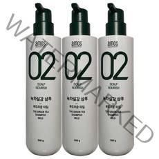 아모스 녹차실감 샴푸 마일드 500gX3개 /부드러운타입