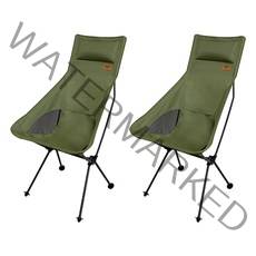 KEEP 캠핑 경량 플라이 선셋 체어 ver.2, 2개, 올리브