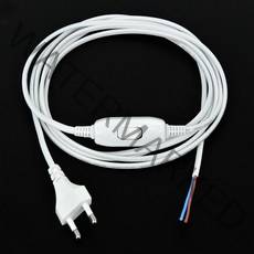 220v 중간 스위치 3m 전원 코드 화이트, 화이트:220V스위치코드3m