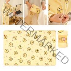 춘식이담요 무릎담요 극세사 캠핑 휴대용이불 겨울 입는 망토 쇼파 차량용 캐릭터 소파 애착