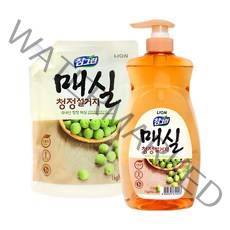 [참그린] 매실 청정설거지 본품 리필세트, 본품 1개 + 리필 1개