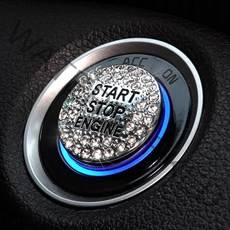 자동차 차량용 스타트 시동 버튼 장식 커버 링 큐빅 용품, 3s360-컬러