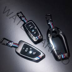 BMW 메탈 야광키케이스 키링 키홀더 키커버 스마트 구형 신형 디스플레이 3 5 7 X, 타입A(일자형)/다크그레이/M로고