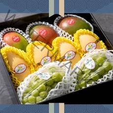 선물세트 프리미엄 애플망고3과+태국망고4과+샤인머스켓2수