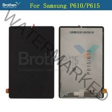오리지널 LCD 스크린 디스플레이 터치 디지타이저 어셈블리 삼성 갤럭시 탭 S6 라이트 10.4 P610 P615 P615N P617 용, SM-P613