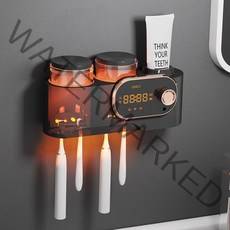 가정용 무선 칫솔살균 건조기 양치컵 소독기, 블랙