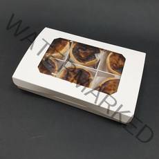 오즈패키지 에그타르트박스 미니파이 찹쌀떡 6구 창문상자-10매, 박스만(개당/680원)