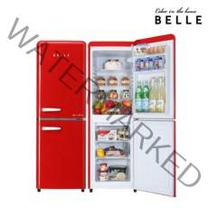 Belle 벨 레트로 소형 냉장고 RC15ARD 레드 132L, 단일옵션