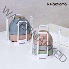 길이조절 밥그릇 정리대 / 공기 대접 국 그릇 식기 수납 보관 주방 정리 거치대 수납랙 선반 싱크대 꽂이