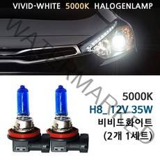 5000K 비비드화이트 현대 5G그랜져HG 11-16년 전조등 상향등 하향등 안개등 자동차램프, 5000K 5G그랜져HG 안개등 H8(2개1세트), 1세트