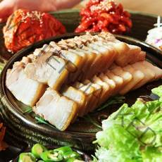 [당일출고]한방수육 잡내없는 오겹살 통수육 보쌈 새우젓+김치 세트, 통수육400g+새우젓+김치세트