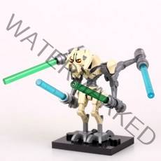 중국레고 스타워즈 미니피규어 레고호환블록, C033 그리버스 장군 그레이