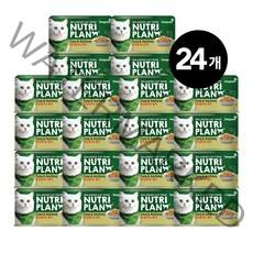 동원 뉴트리플랜 대용량 고양이캔 160g, 24개, 참치+멸치