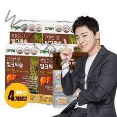 GNM자연의품격 건강한 간 밀크씨슬, 30정, 4개