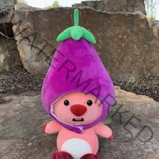 한정판 굿즈 에디션 인형어린이날 잔망루피 붕어빵 20cm 봉제인형 선물용, H.귀여운 가지 모자만, 18cm
