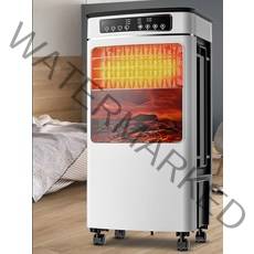 에어컨 가정용 침실 거실 히터 이동식 냉난방, 냉난방 골드 리모콘