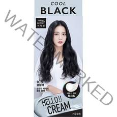 미쟝센 헬로크림 염색제, 1CB 쿨블랙, 1개