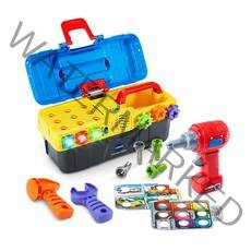 브이텍 전동드릴 공구놀이 세트, 혼합색상